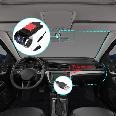 HD USB+Wifi Car Dash DVR Record Front Camera Video 170° Auto Recorder-AM00701-Veeddydropshipping