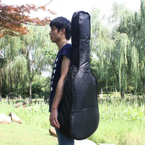 Acoustic Guitar Carry Bag Soft Case with Shoulder Strap Black Backpack-OS01546-Veeddydropshipping