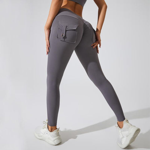 Gym Leggings Women Scrunch Bum High-waisted Yoga Pants Sexy Tights Workout-OS00788-Veeddydropshipping