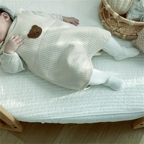 Baby Toddler Sleeping Bags Cotton Gauze Sleeveless Vest Anti-kick Bear-TB01073-Veeddydropshipping
