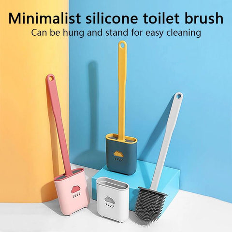 Silicone Toilet Brush Wc Cleaner Toilet Brush-HA01053-Veeddydropshipping