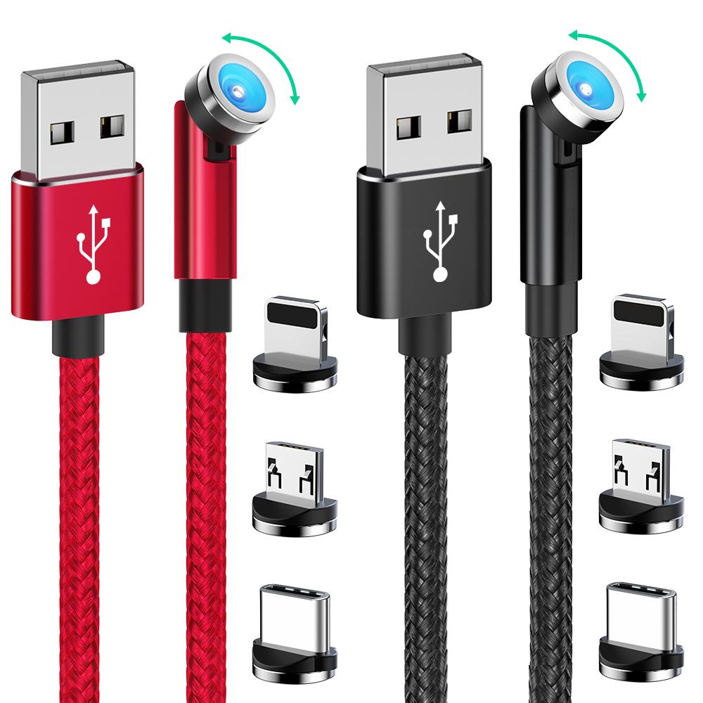 ANMONE 540 Rotate Micro Magnetic Cable 360 Degree USB Type C Charging Cable Rotate-PA01030-Veeddydropshipping
