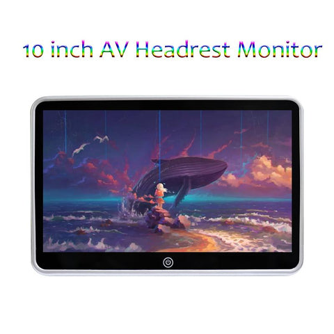 10.1 Inch Car Headrest Monitor Video AV Input 1024*600 Ultra-thin LCD-AM00683-Veeddydropshipping