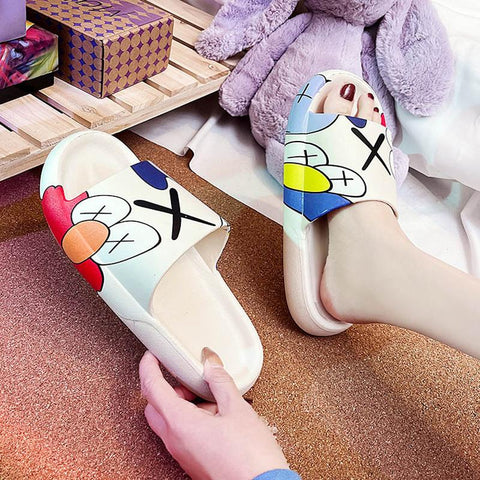 Slides Soft Non-Slip Cute Cartoon Home Shoes Bathroom-BS01072-Veeddydropshipping
