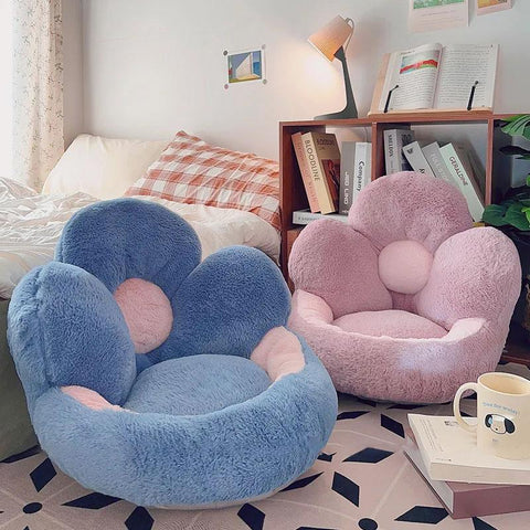 Flower Cushion Plush Decorative Pillow for Chair-HA00569-Veeddydropshipping