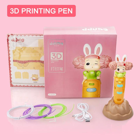 Wireless Carrot 3D Printing Pen-CO01258-Veeddydropshipping