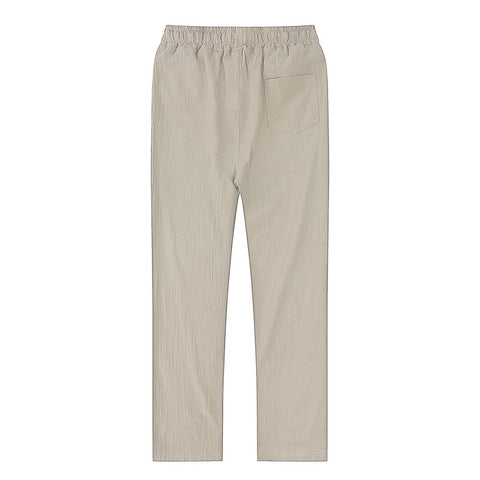 Cotton Linen Pants Men Thin Style Casual Trousers Vintage-MF00379-Veeddydropshipping