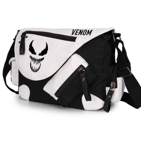 Bag Canvas and patent leather school shoulder-BS00398-Veeddydropshipping