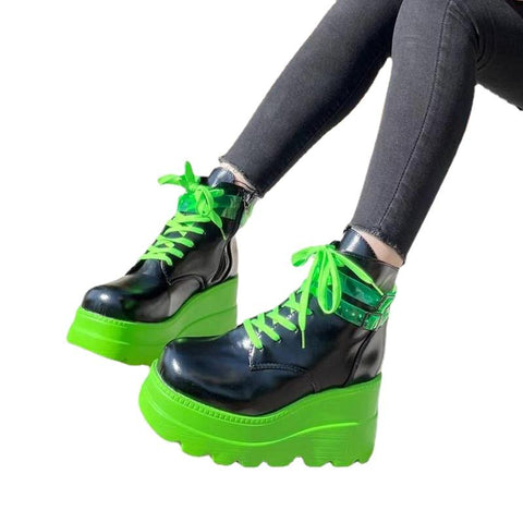High Heels Cosplay Fashion Winter Wedges Boots-BS01010-Veeddydropshipping