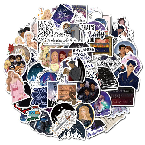 10/50PCS Acotar Fashion Stickers Vintage For DIY Kids Notebook-TB01629-Veeddydropshipping