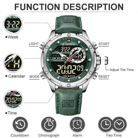 Luxury Sport Men’s Chronograph Quartz Waterproof Watch -JW00826-Veeddydropshipping