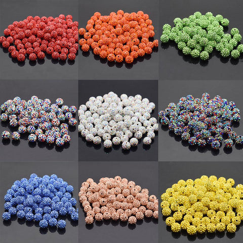 Crystal Disco Clay Spacer Beads For DIY Jewelry Making -JW01523-Veeddydropshipping