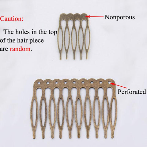 Metal Hair Comb Blank Hair Hairpins For Jewelry Making DIY -JW01600-Veeddydropshipping
