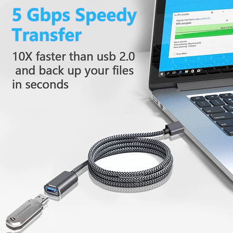 USB 3.0 extension cable, AM to AF, suitable for smart notebook TV Xbox a SSD USB 3.0 extension-CE00222-Veeddydropshipping