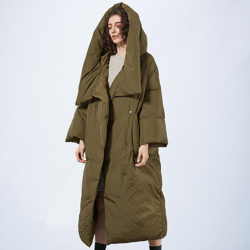 Winter Womens Oversized Hooded Parkas Coats-Veeddydropshipping
