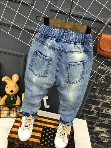 Baby Boys Girls Jeans Pants New 2019 Children Trousers 1-7Yrs Boys Girls-TB01288-Veeddydropshipping