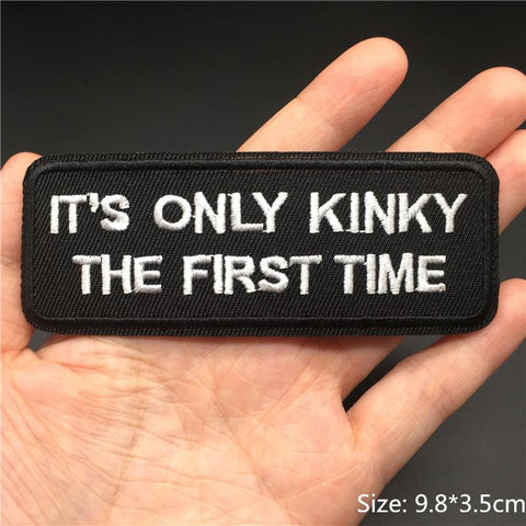 Slogan Embroidery Patch for Clothes-HA00013-Veeddydropshipping