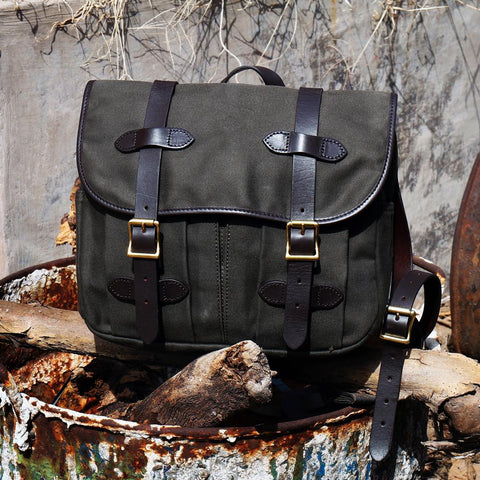 American Oil Wax Canvas &amp; Vegetable Tanned Cowhide Size-BS00485-Veeddydropshipping