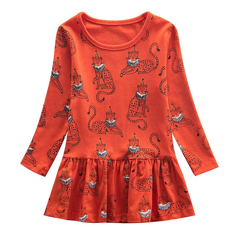 Jumping Meters Princess Girls Dresses Bee Print Party Baby Clothes-TB00878-Veeddydropshipping
