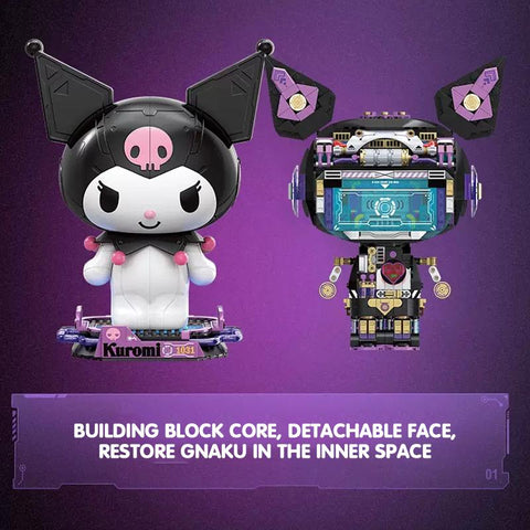 2023 New Sanrio Kuromi Building Blocks Assembled Toy Building Blocks-TB01491-Veeddydropshipping