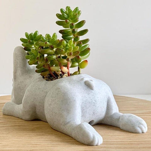 The Puppy Statue Planter Decoration-HA00251-Veeddydropshipping
