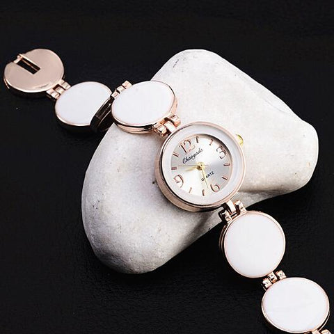 Fashion Casual Colors Wafer Design Round Dial Bracelet Watch -JW01109-Veeddydropshipping