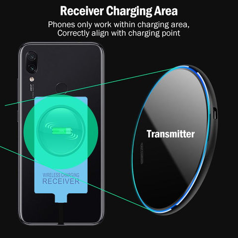 Wireless Charging Receiver +USB Type-C Adapter-Veeddydropshipping
