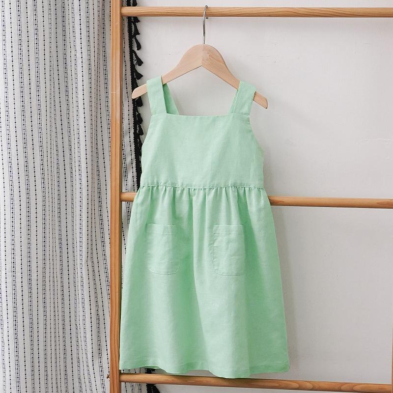 Summer Child Girl Sundress Kids Cotton Clothes-Veeddydropshipping