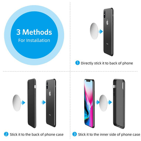 360 Metal Magnetic Car Phone Holder Stand Magnet Mobile phone Stand For iPhone-PA00547-Veeddydropshipping