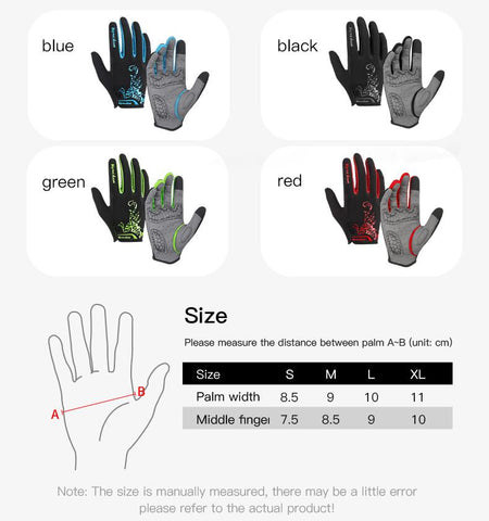 Cycling Gloves Men Sports Bicycle Gloves Touchscreen Shockproof Cycling -OS01000-Veeddydropshipping