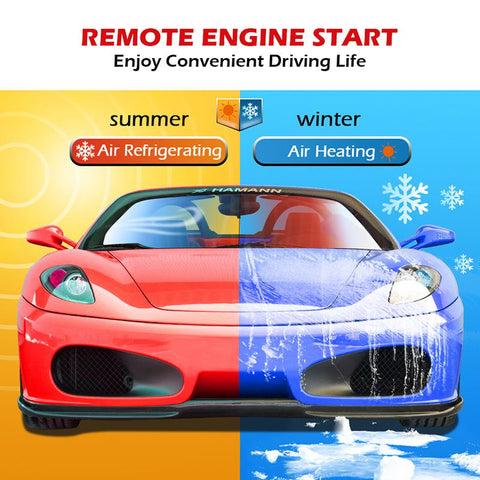 Germany Spy Two Way Car Alarm System Remote Wireless Engine Start Security 2-AM00581-Veeddydropshipping