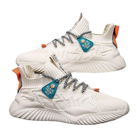 Lace Up Men Mesh Shoes Fashion Casual No-slip Vulcanize-BS01416-Veeddydropshipping
