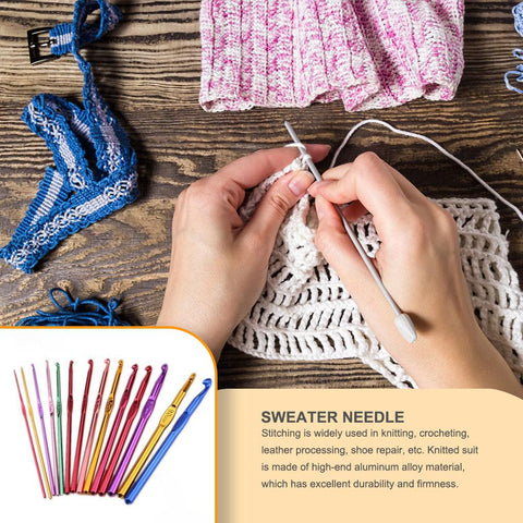Hook Needles Knitting Loop Ring Blunt Weaving-HA00137-Veeddydropshipping