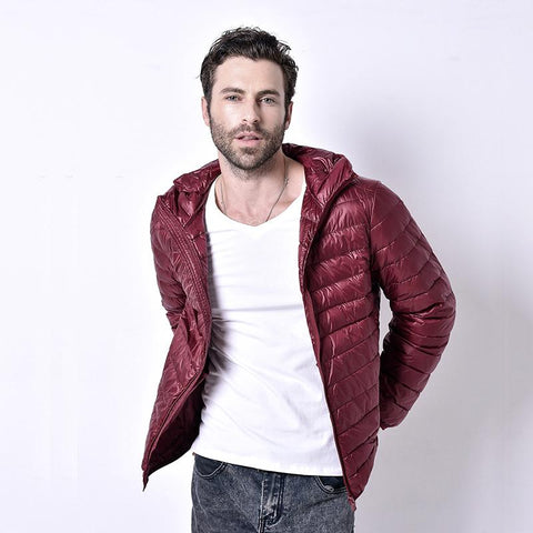 Jackets Quality Men&#39;s Ultra Light Down Jacket 90% White Duck-MF01231-Veeddydropshipping