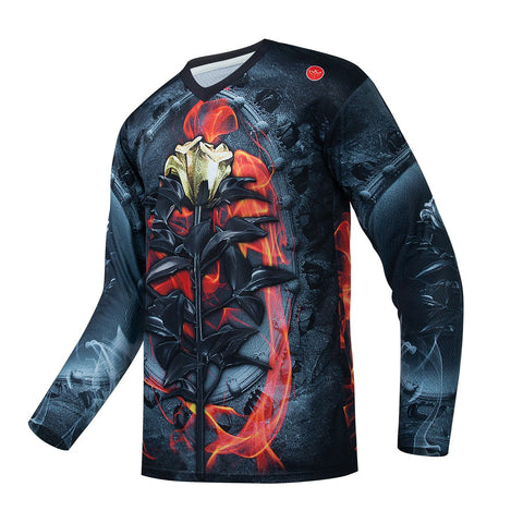 New Men's Downhill Jersey Motocross Clothing MTB Shirts Breathable Road Bike-OS01065-Veeddydropshipping