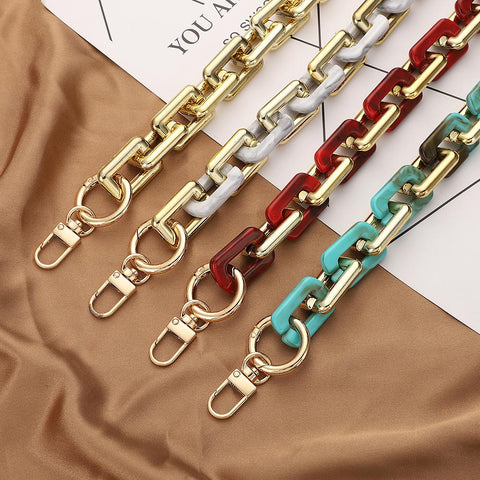 Bag Accessories Colourful Women&#39;s Resin Chain chain of bags-BS00688-Veeddydropshipping