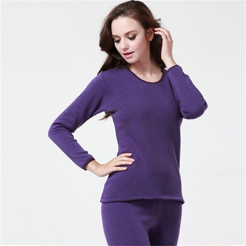 Men Thermal Underwear Sets thin fleece solid color keep-MF01551-Veeddydropshipping