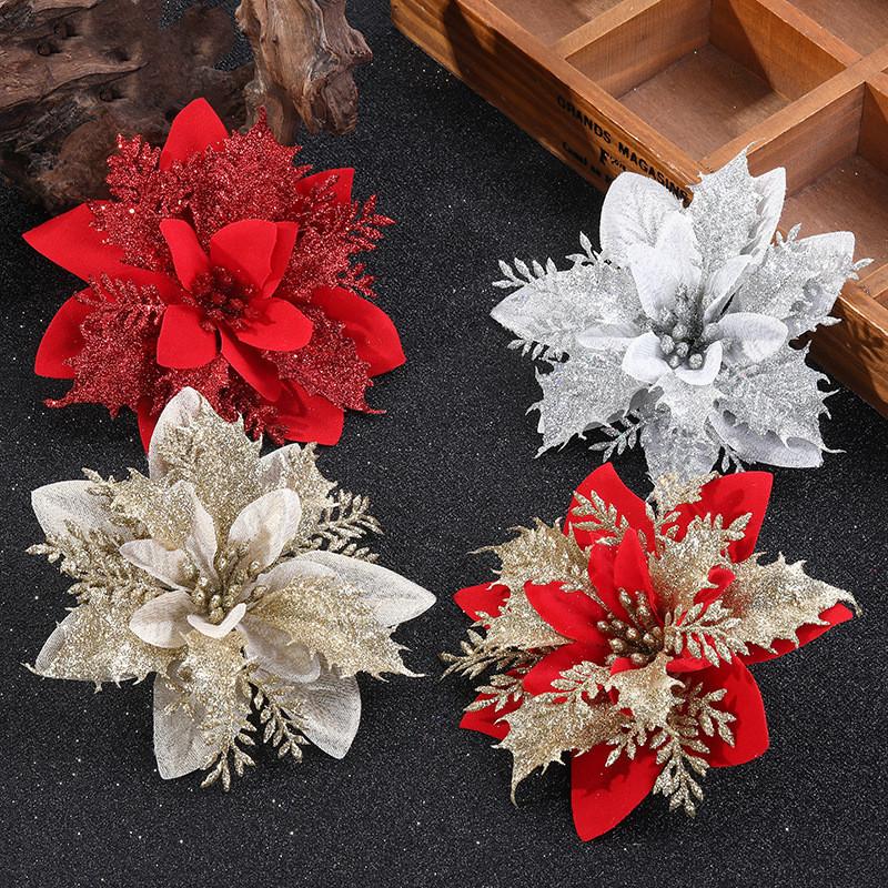Christmas Flower Artificial Dlower Wreath Accessories-HA00649-Veeddydropshipping
