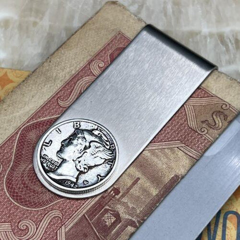 Clip Credit Card Holder w/ Vintage Mercury-MF00734-Veeddydropshipping