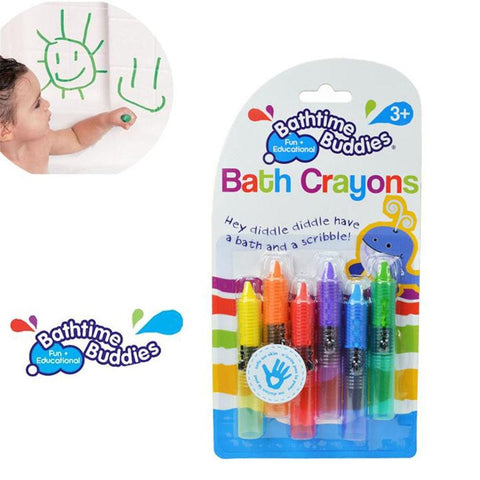 6Pcs/Set Baby Bath Crayons Toddler Washable Bathtime Safety-TB00552-Veeddydropshipping