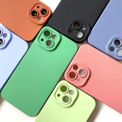 Case For iPhone 14 Pro Max 13 12 11 XS 8 7 SE Shockproof Silicone Cover Colours-PA00106+Veeddydropshipping