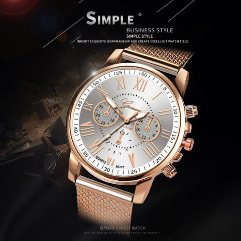 Watches Fashion Roman Numeral Simple ClocK-JW00906-Veeddydropshipping