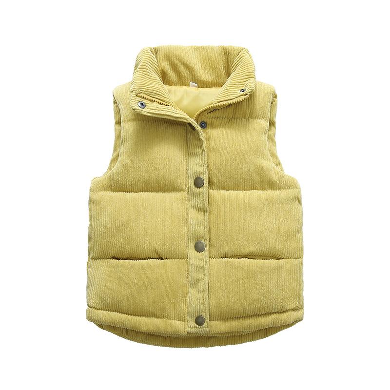Boys Girls Corduroy Vest Winter Warm Thicken-Veeddydropshipping