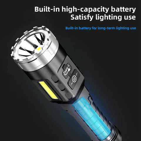 High Power Rechargeable LED Flashlight Mini Zoom Torch Outdoor Camping-TI00758-Veeddydropshipping