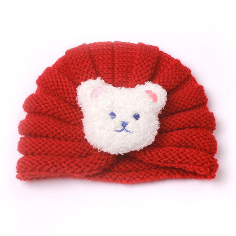 Cute Bear Baby Beanie Autumn Winter Knitted Hats for Girls Boys-TB00725-Veeddydropshipping