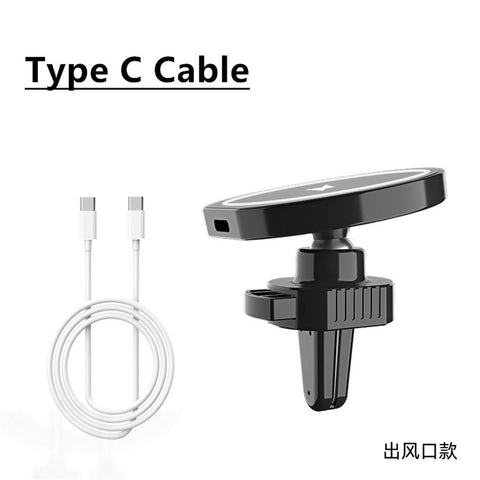 For MagSafe Magnetic Car Air Vent Fast Wireless Charger Mount 15W Wireless Charging Phone-PA01060-Veeddydropshipping