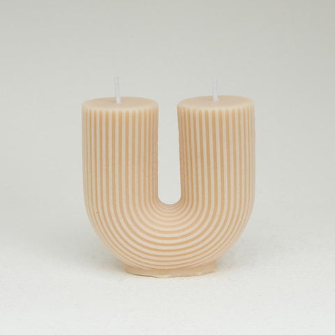 Home decorative U-Shaped geometric scented candles-HA00378-Veeddydropshipping