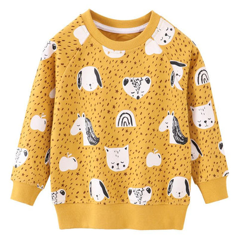 Jumping Meters New Arrival Autumn Boys Girls Sweatshirts Cotton Whale-Veeddydropshipping