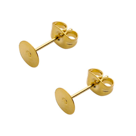 Stainless Steel Blank Post Earring Findings Ear Back For DIY -JW01625-Veeddydropshipping