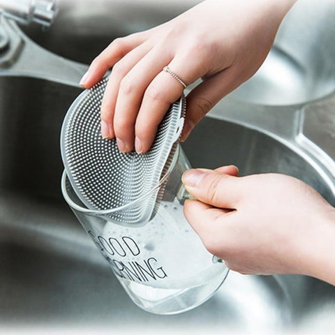 Silicone Cleaning Brush Kitchen Dishwashing Brushes-HA01094-Veeddydropshipping